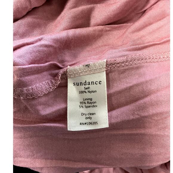 Sundance “Cameo” Sleeveless Embroidered Dress Dusty Pink/Mauve Size L - Picture 4 of 5